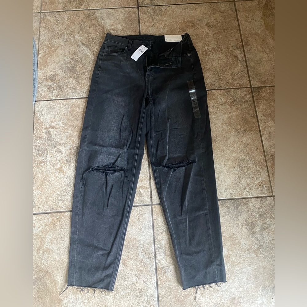American Eagle Relaxed Mom Jean - Rocker Black